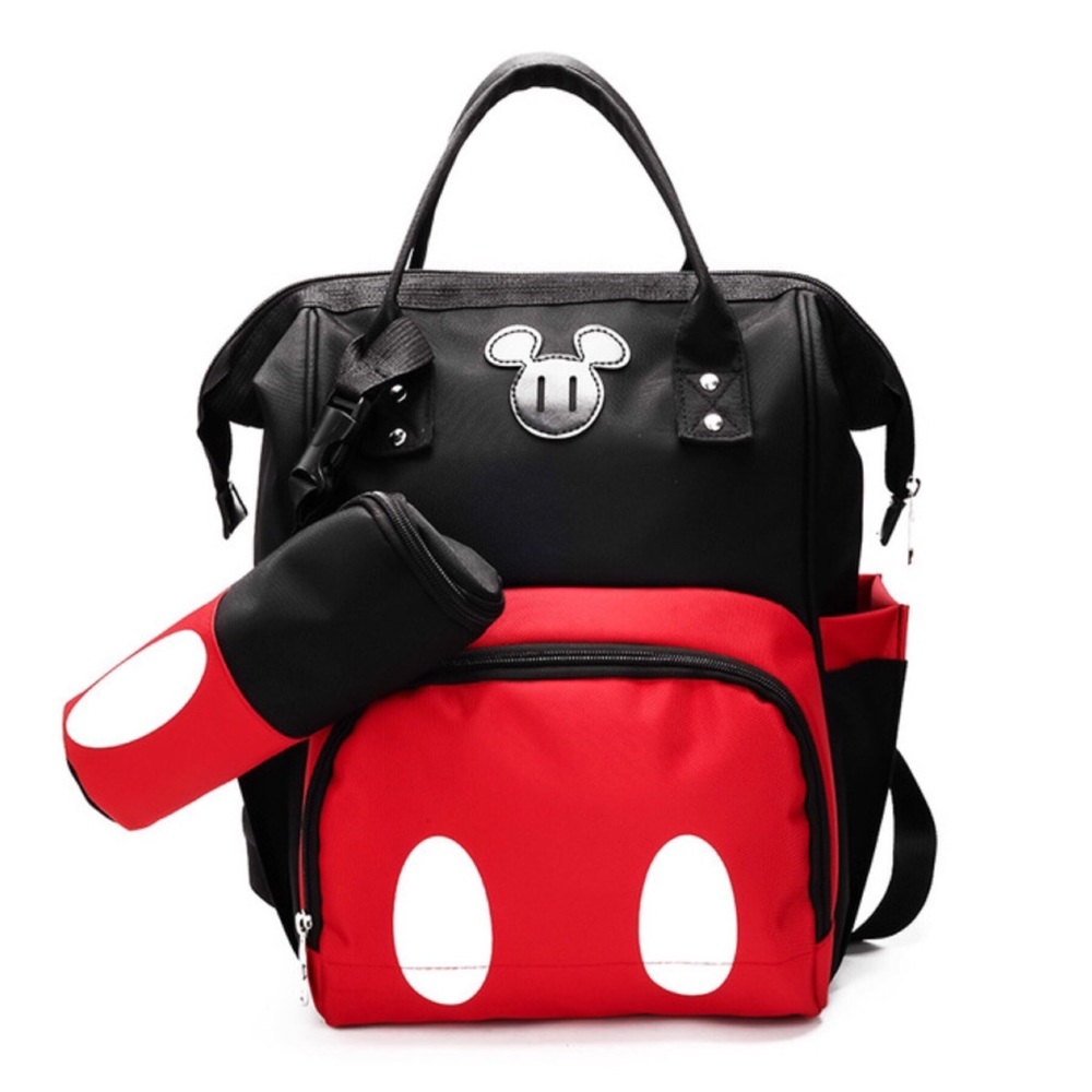 Mickey Mouse Large Capacity Backpack Diaper Bag - Picture 1 of 16
